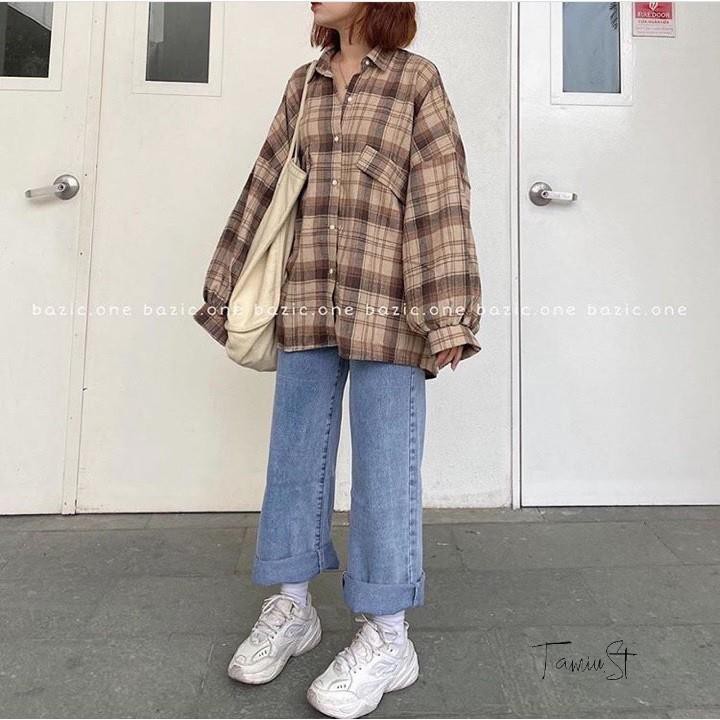 [Mã FAST10KT4 giảm 10K đơn bất kỳ] ÁO SƠ MI KẺ CARO ULZZANG / ÁO SƠ MI FORM RỘNG OVERSIZE HOT | BigBuy360 - bigbuy360.vn