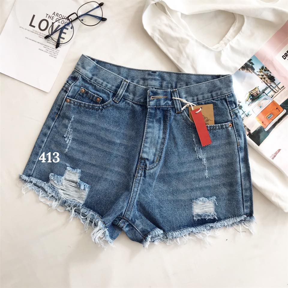 free [HOT] QUẦN SHORT JEANS XANH DƯƠNG (DENIM) - FIINSTORE (Đọc mô tả để lựa size) giá sốc