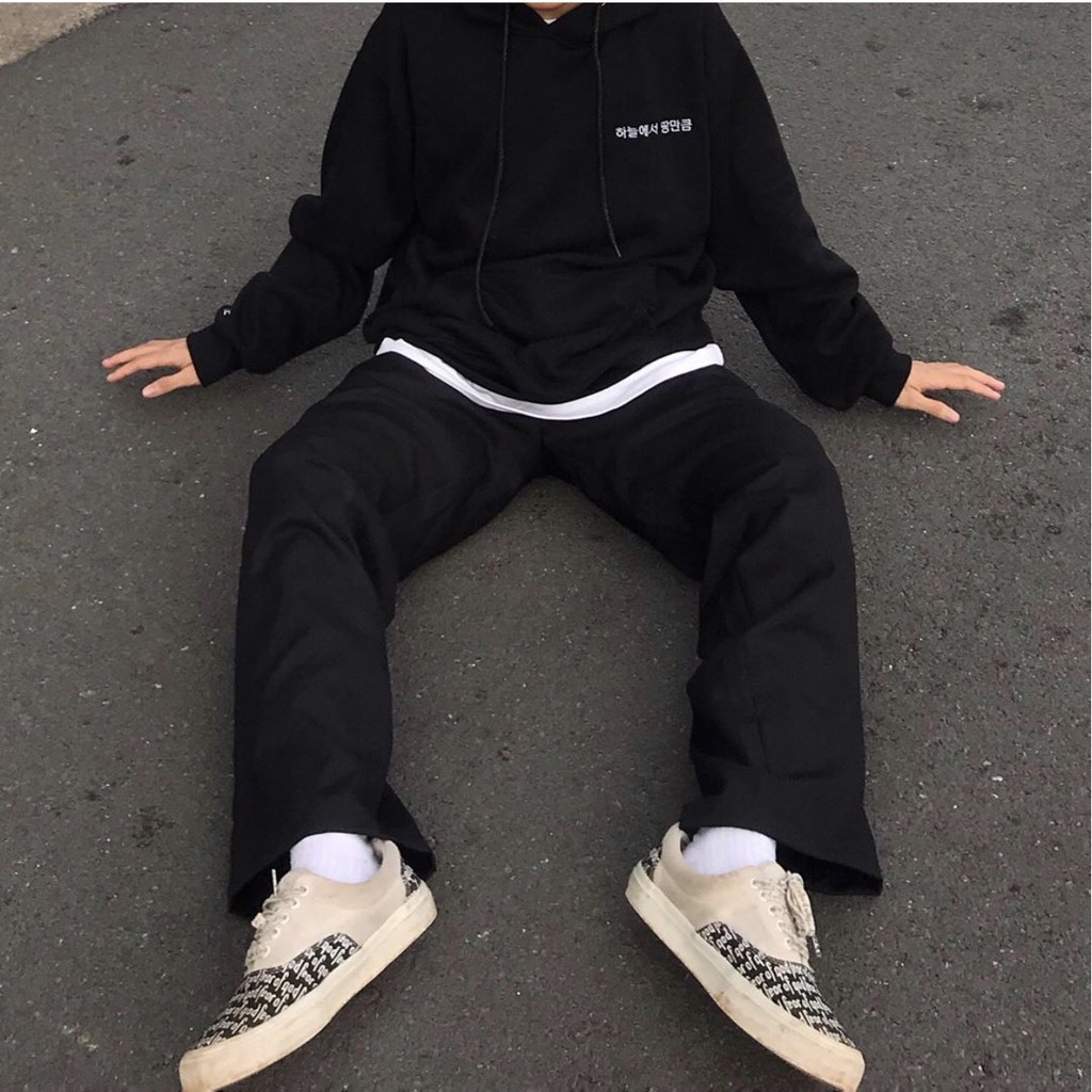 Nhập WAPCK111 giảm 25k đơn từ 200k - Áo Hoodie REGOD KOREAN Đen Unisex | WebRaoVat - webraovat.net.vn