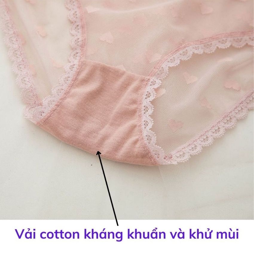 Quần lót nữ sexy, đồ lót gợi cảm không thể thiếu cho nàng, chất liệu ren mềm mại xuyên thấu đệm lót kháng khuẩn L256