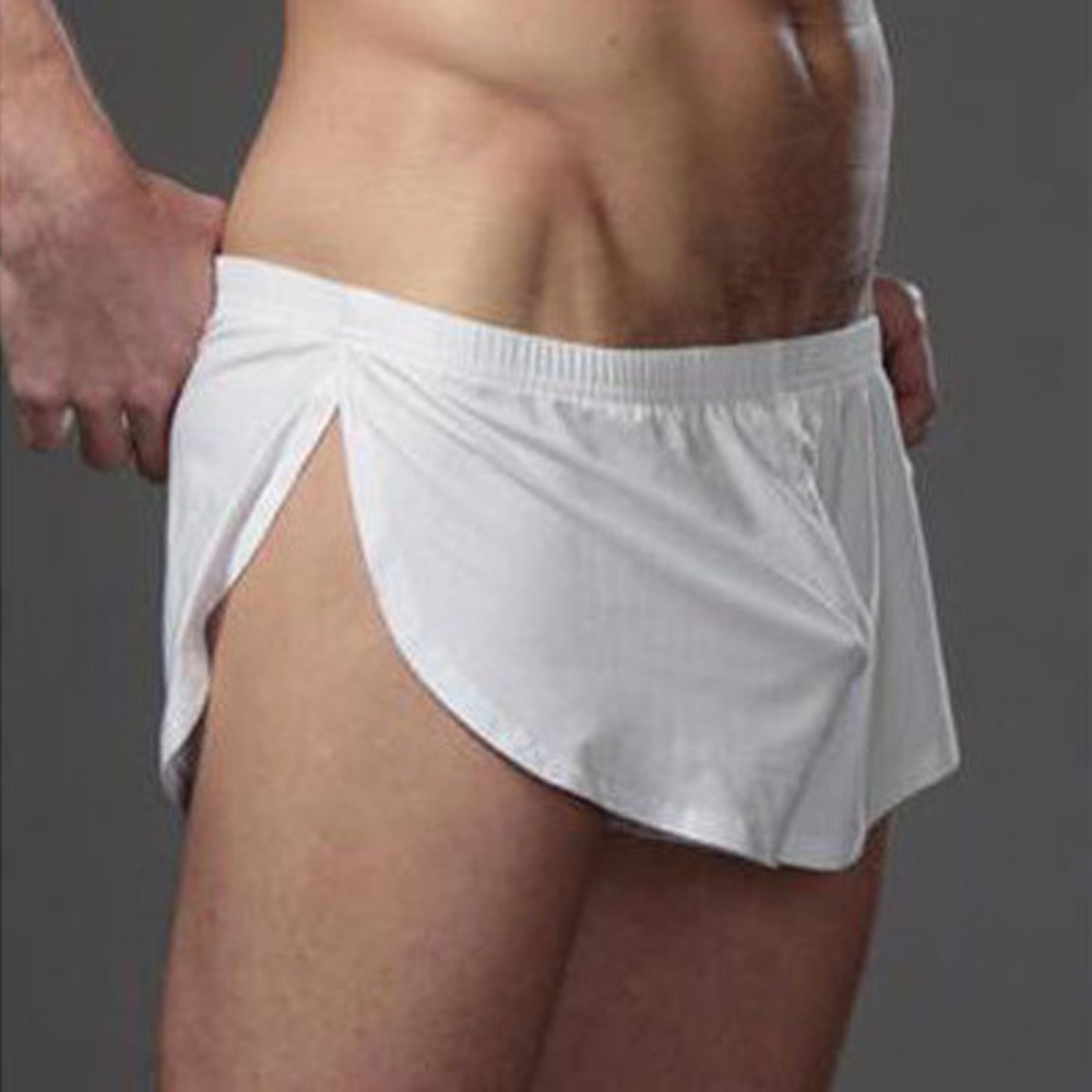 Men Soild Underwear Boxer Shorts Underpants Sexy Trunks Pouch Briefs Knickers