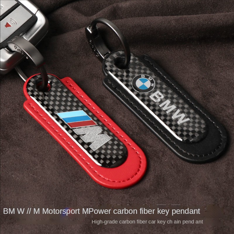 Móc khóa sợi carbon cao cấp cho Mercedes-Benz BMW Audi Porsche Honda Toyota