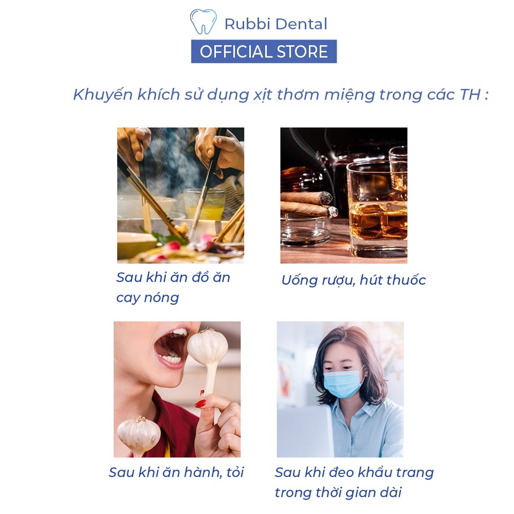Chai xịt thơm miệng Nam Nữ hương thơm tự nhiên 20ml