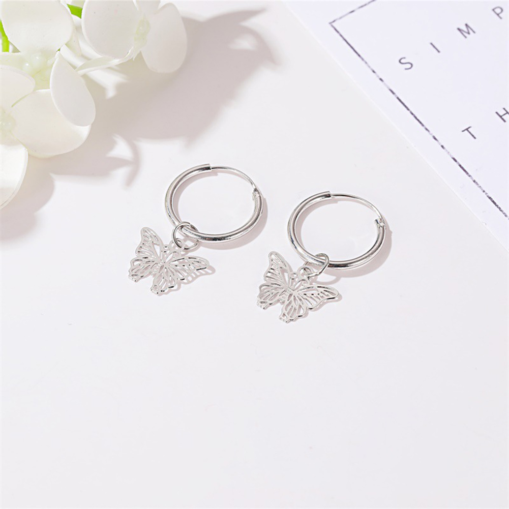 Hoa tai hợp kim hình cánh bướm dễ thương nhỏ ngọt ngào cho nữ