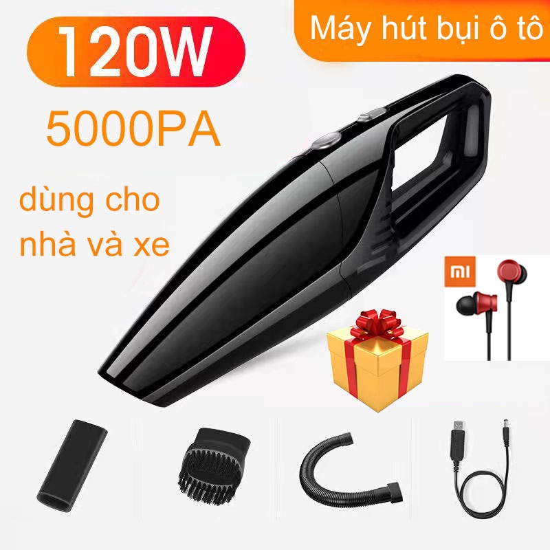 Máy Hút Bụi Cầm Tay Mini Không Dây Cho Ô Tô và Gia Đình hút bụi ô tô hút bụi giường nệm có nhiều đầu thay,BH 12 tháng