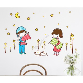 Decal bé ngủ ngon B089