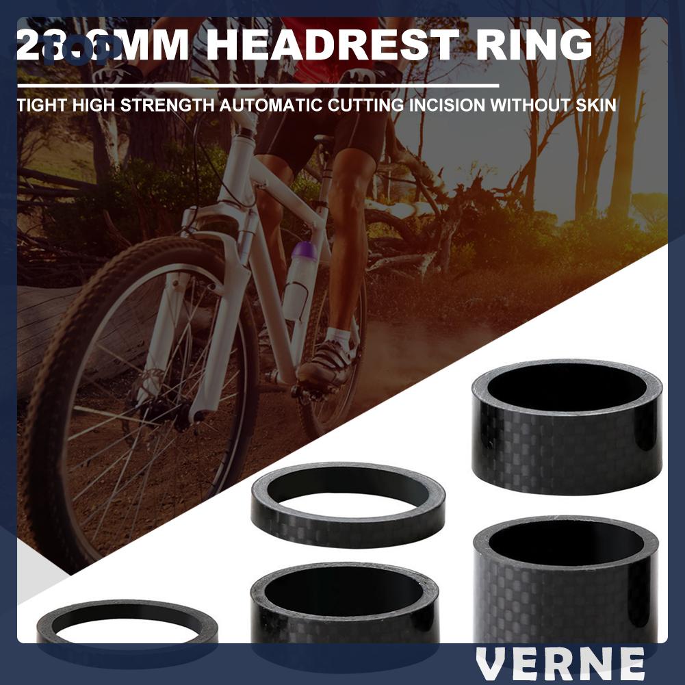Bộ 5 Vòng Đệm Cổ Xe Đạp 28.6mm Chất Liệu Sợi Carbon
