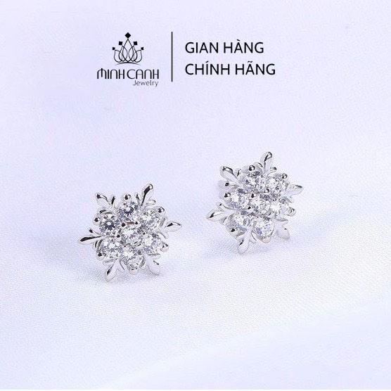 Bông Tai Hoa Tuyết Bằng Bạc - Minh Canh Jewelry