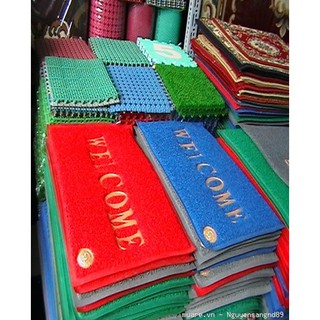 2 THẢM CHÙI CHÂN WELCOME KT:40*60/TẤM