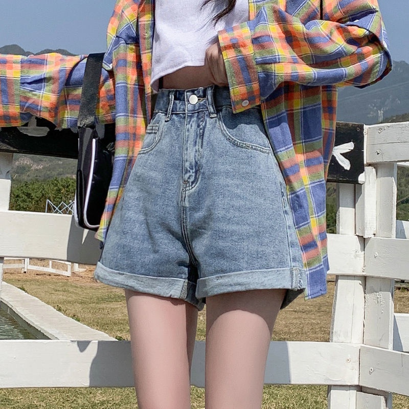 NRVP Quần Short Jeans Lưng Thun Plus Size