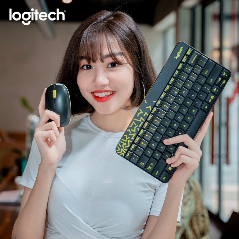 Bàn phím và chuột không dây Logitech MK240 Nano - 2.4Ghz