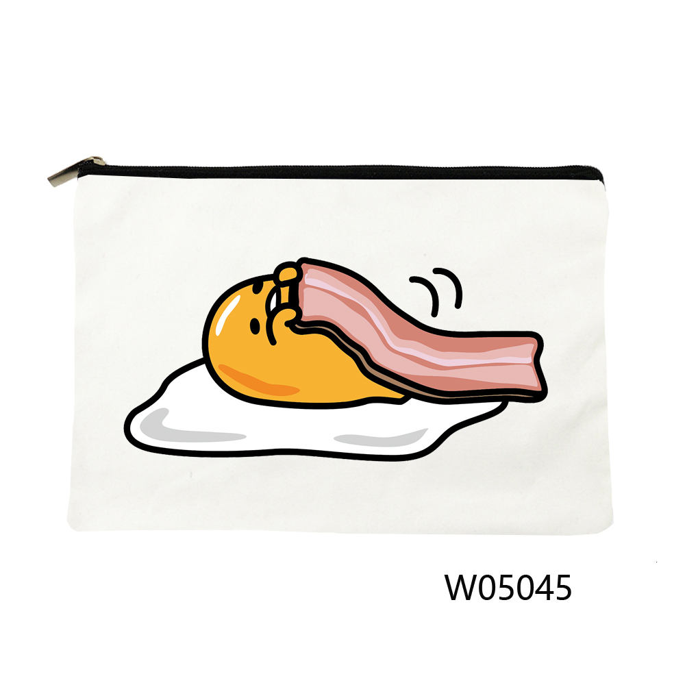 Gudetama Logo In Hoa Văn Nữ Du Lịch Túi Lưu Trữ đồ Vệ Sinh Cá Nhân Hoàn Thiện Túi Mỹ Phẩm Dễ Thương Túi Mỹ Phẩm Xách Tay