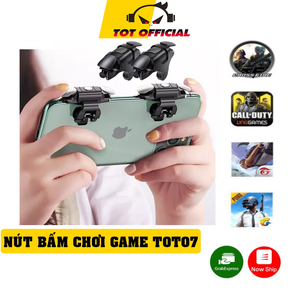 Nút bắn Pubg Mobile TOT011 Siêu bền, Siêu nhậy, Phụ kiện chơi game Mobile