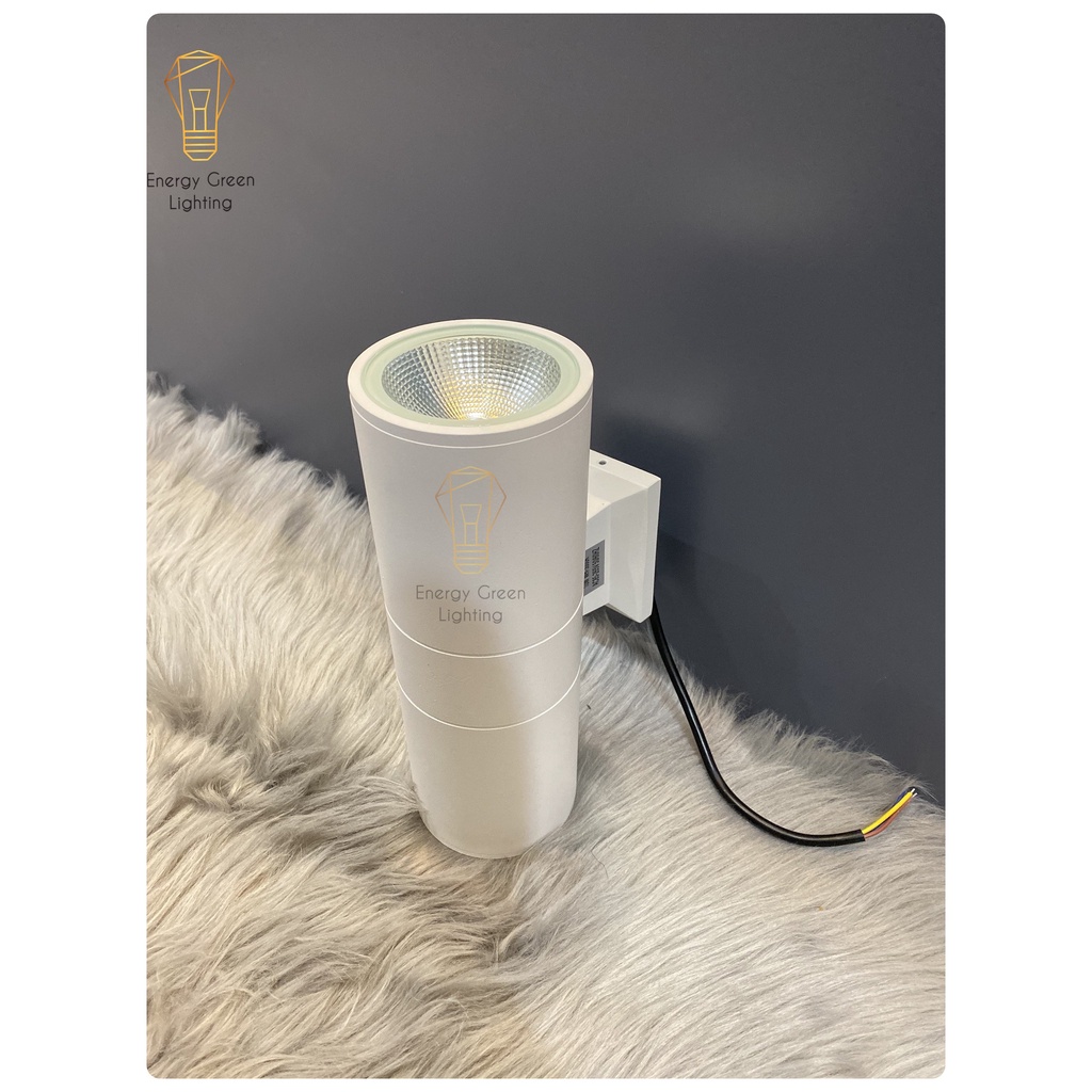 Combo Bộ 3 Đèn led Energy Green Lighting gắn tường hình trụ TN916 - Chống nước thân nhôm - Cầu Thang Cổng Hiên Nhà
