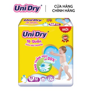 Tã quần UniDry Super Jumbo Size M74/L68/XL62/XXL56 Mới