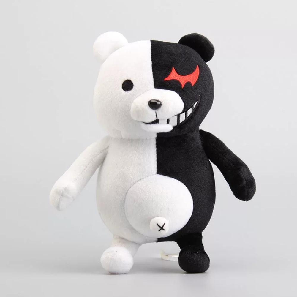 Thú Nhồi Bông Hình Gấu Danganronpa Màu Trắng Đen Cho Bé
