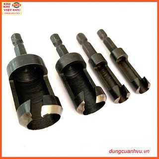 Bộ 4 mũi khoan lấy nút gỗ