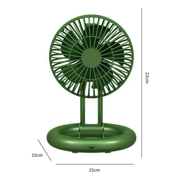 Quạt mini để bàn PHULV xoay 180 độ tặng cáp sạc