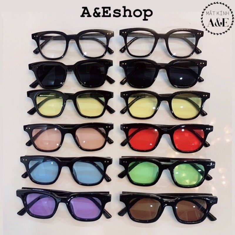 KÍNH MÁT TRÒNG MÀU HÀN QUỐC NHIỀU MÀU - KÍNH RÂM THỜI TRANG NAM NỮ(ẢNH THẬT)