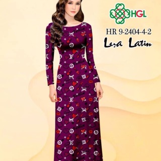 Vải áo dài lụa latin 250k/áo, 350k/bộ