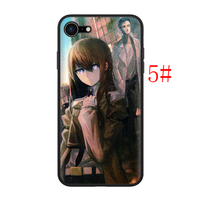 Ốp điện thoại TPU silicone mềm in hình hoạt hình Steins Gate T156 cho iPhone 8 7 6S 6 Plus 5 5S SE 2016 2020