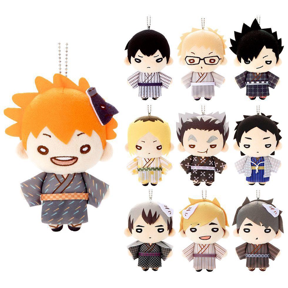 Móc chìa khóa bông Haikyuu Nitotan Plush Yukata Festival Ver. chính hãng Nhật Bản