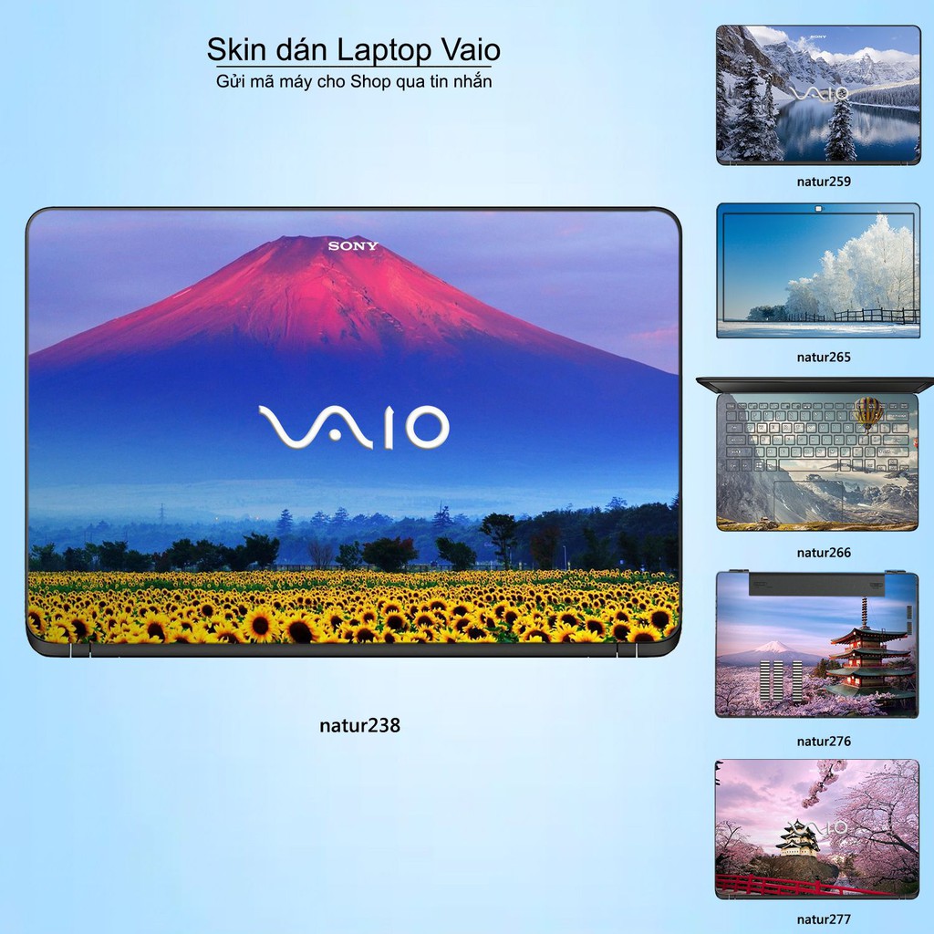 Skin dán Laptop Sony Vaio in hình thiên nhiên _nhiều mẫu 10 (inbox mã máy cho Shop)