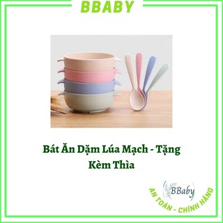 BÁT ĂN DẶM lúa mạch kèm thìa (có hộp)