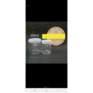 Hũ thủy tinh nắp nhựa làm sữa chua,bánh flan,caramen