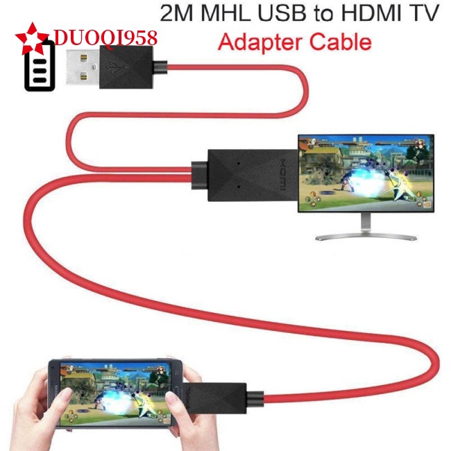 Micro USB to HDMI 1080P HD TV Cable Adapter for Android Samsung Phones 11PIN