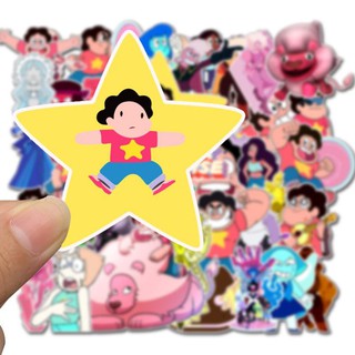 Hot Sale 50PCS Pretty Cute Steven Universe Waterproof Sticker Skateboarding Snowboard Retro Vinyl Sticker Graffiti Noteb