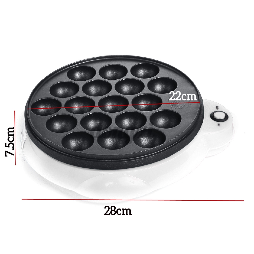 650W 18Hole Takoyaki Grill Pan Electric DIY Home Octopus Meat Ball Maker Plate