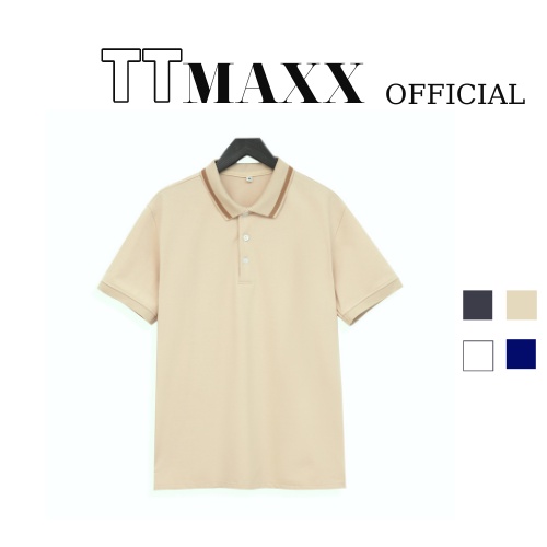 Áo Thun Nam POLO trơn Vải Cá Sấu Cotton A666 Ngắn tay Bo Dệt Viền Cực Sang Trọng