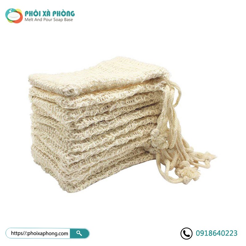 Túi Đựng Xà Phòng Tẩy Tế Bào Chết | Natural Sisal Soap Bag Exfoliating Soap Saver Pouch Holder