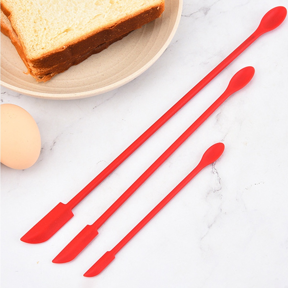 Set 1/ 3 dụng cụ phết kem bơ bằng silicon mềm tiện lợi dành cho nhà bếp