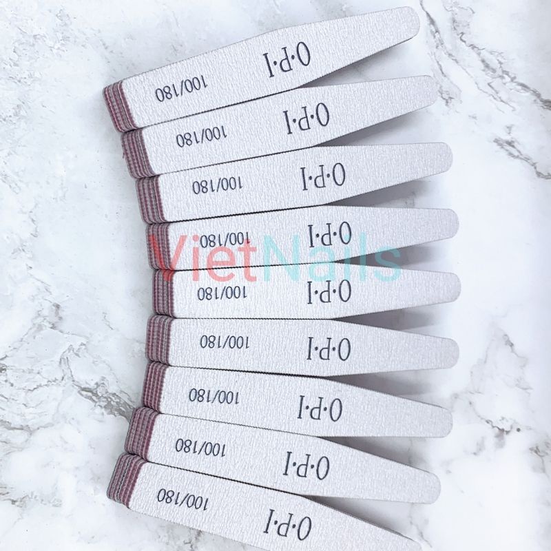Dũa OPI dày đen 100-180 dũa móng bột móng tay