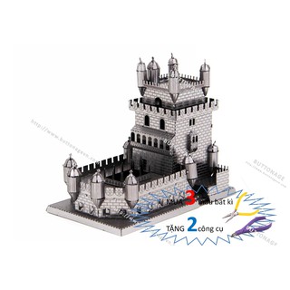 Mô Hình Lắp Ghép kim Loại 3D Pháo Đài tháp Belem - Bồ Đào Nha