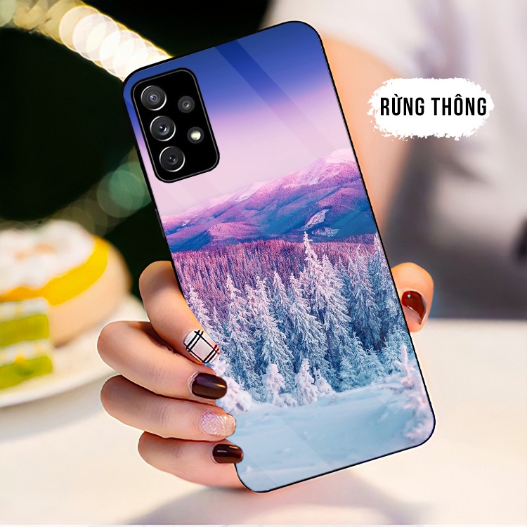 Ốp Lưng SAMSUNG A32 4G, A32 5G, A52, A52S 5G A72 Mặt kính cường lực cao cấp, sáng bóng, chất lượng