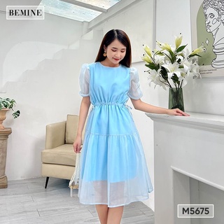 Đầm tay nhún rút eo BEMINE M5675