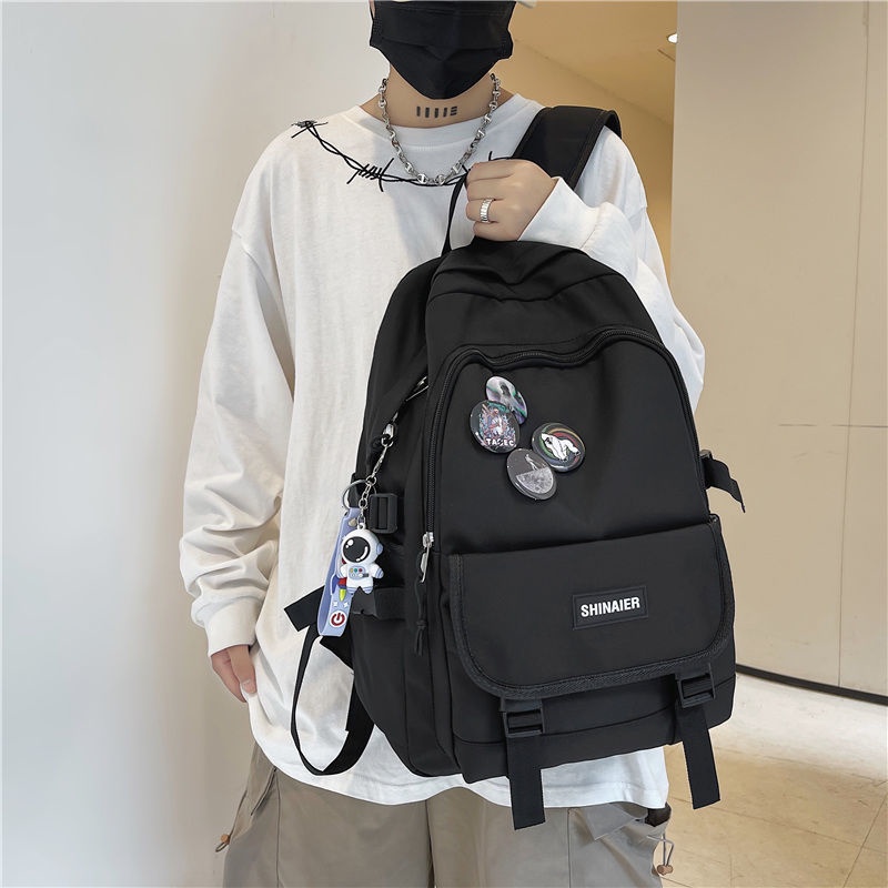 Schoolbag male college student large capacity Junior High School Student Backpack 2022 backpack female ins