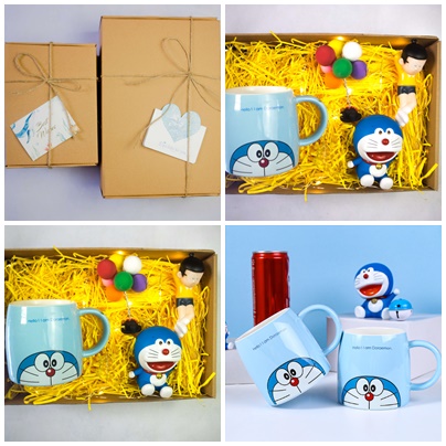 Quà Tặng Sinh Nhật, Cốc Gốm Sứ Hình Doraemon Và Các Nhân Vật Trong Truyện Tranh Doraemon, Món Quà Ý Nghĩa Dành Cho Bé