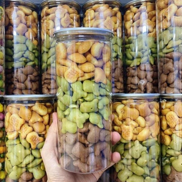 75k hủ 450gr Bánh Gấu Mix 3 vị