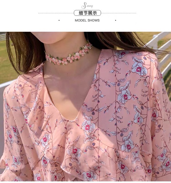 Đầm bầu voan hoa dáng dài🌸🌺🌼hàng quảng châu shop