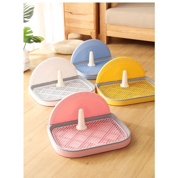 khay vệ sinh chó loại 1 chất đẹp kèm cọc kèm miếng chắn GIẢM BẮN siêu bền
