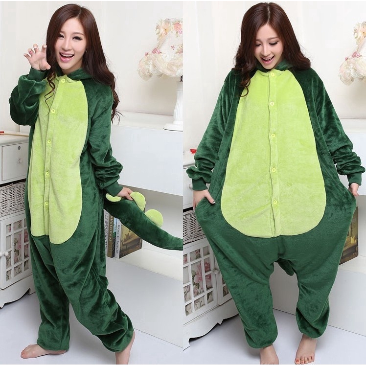 Bộ đồ ngủ phong cách khủng long dễ thương ngộ nghĩnh cho cặp đôi