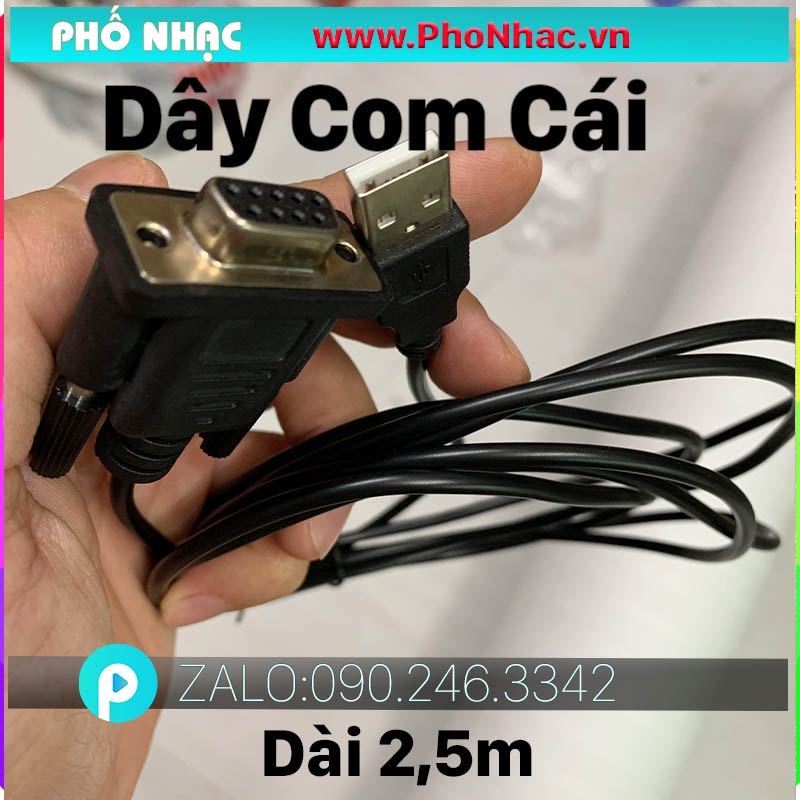 [Mã ELHACE giảm 4% đơn 300K] Dây Cáp chỉnh vang số RS232 COM, cáp RS232 chỉnh vang X3, X5, X6, X8, X12