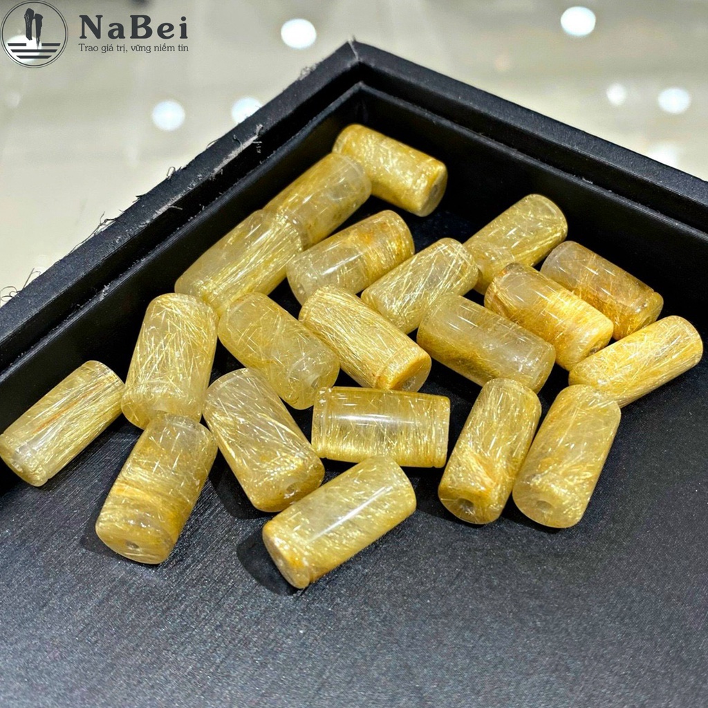 Charm Lu Thống Thạch Anh Tóc Tự Nhiên Mix Vòng Tay Cho Nam Nữ NB96 - Phong Thuỷ NaBei Store