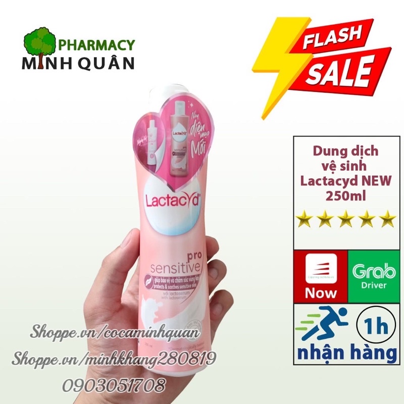 Dung dịch vệ sinh phụ nữ Lactacyd FH 250ml khử mùi thơm nước rửa phụ khoa se khít vùng kín nữ chăm sóc vùng kín