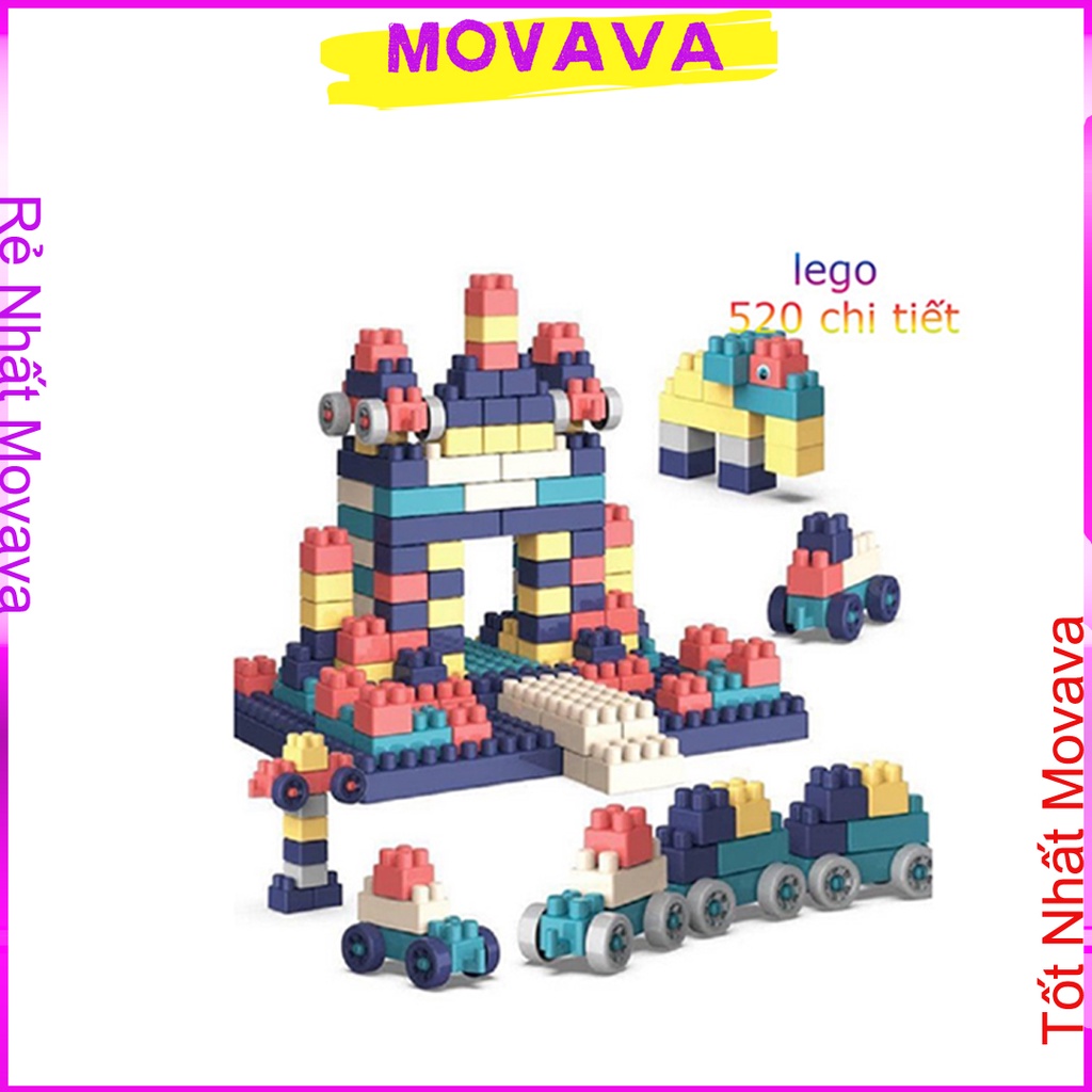 Lego 520 chi tiết là bộ đồ chơi xếp hình lego cho bé lắp ráp tăng trí thông minh shop Movava - LG520