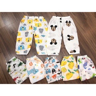 Quần chục gấu dài cho bé. quần chục coton giấy